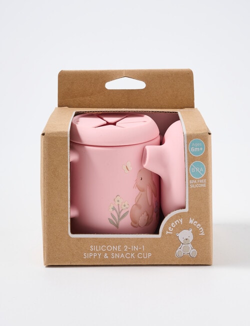 Teeny Weeny Silicone 2-in-1 Sippy & Snack Cup, Meadow product photo View 02 L