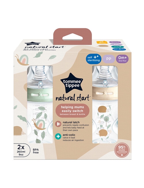 Tommee Tippee Natural Start Bottle, 260ml, 2-Pack product photo View 02 L