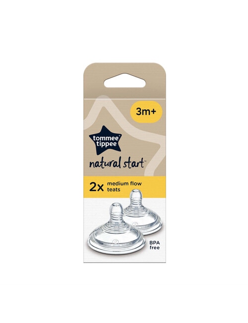 Tommee Tippee Natural Start Teats Med Flow, 2-Pack product photo