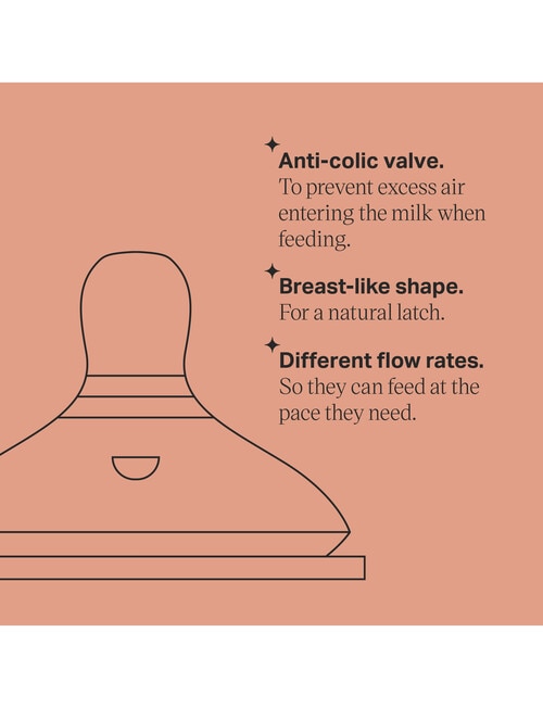 Tommee Tippee Natural Start Teats Med Flow, 2-Pack product photo View 03 L