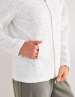 Ella J Two-Way Zip Sweatshirt, Ivory product photo View 09 S