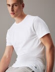 Calvin Klein Classic Crew Neck Tee, 3-Pack, White product photo View 04 S
