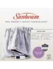 Sunbeam Feel Perfect Faux Fur Heated Throw, TRF4300 product photo View 02 S