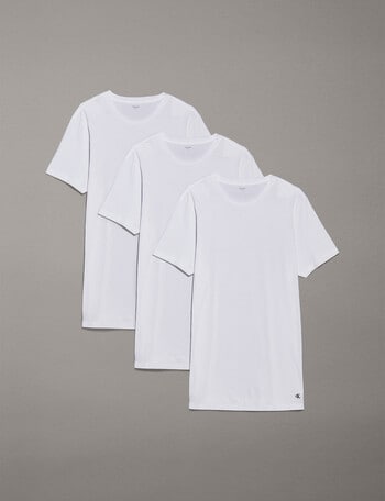 Calvin Klein Classic Crew Neck Tee, 3-Pack, White product photo