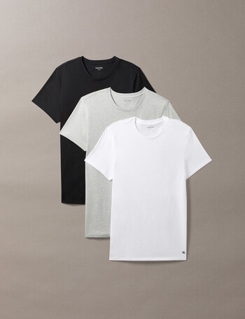 Calvin Klein Classic Crew Neck Tee, 3-Pack, White Mix product photo