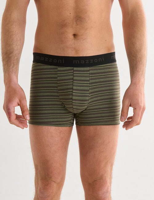 Mazzoni Trunk, 2-Pack, Khaki Stripe & Plain Khaki product photo