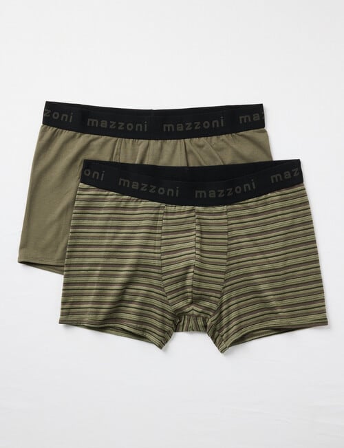 Mazzoni Trunk, 2-Pack, Khaki Stripe & Plain Khaki product photo View 03 L