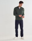 North South Merino Quarter Zip Merino Pullover, Sage product photo View 03 S