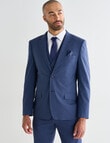 Laidlaw + Leeds Mini Houndstooth Tailored Jacket, Navy product photo