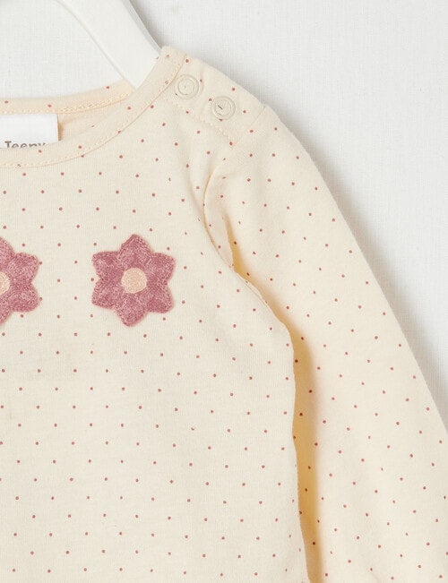 Teeny Weeny Spot Long-Sleeve Tee, Vanilla product photo View 02 L