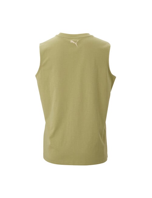 Puma Oversize Tank Top, Calming Green product photo View 02 L