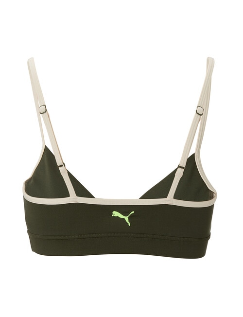Puma Low Impact Bra, Green Moss product photo View 02 L
