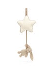 Jellycat Bash Bunny Music Pull, Beige product photo View 03 S