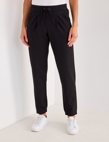 新品　eLLa frill hem jogger pants Ella J Supersoft Trackpant, Black - Pants & Leggings