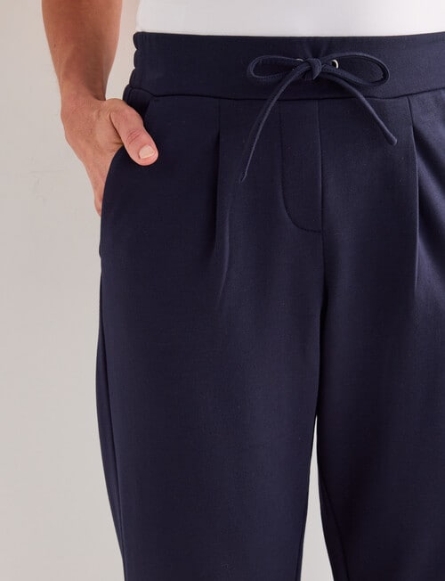 Ella J Supersoft Trackpant, Shorter Length, Navy product photo View 05 L