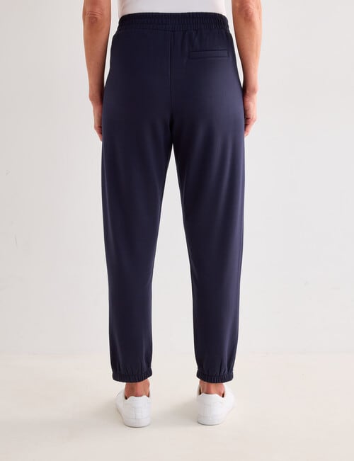 Ella J Supersoft Trackpant, Shorter Length, Navy product photo View 02 L