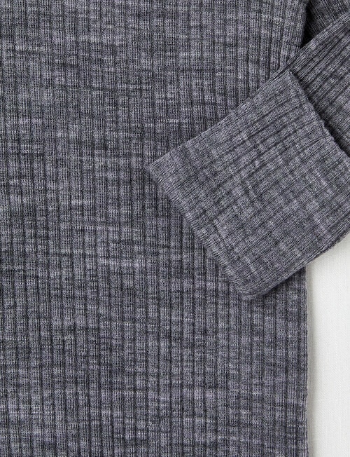 Milly & Milo Merino 4*3 Rib Gown, Velveteen product photo View 02 L