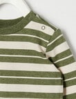 Teeny Weeny Stripe Long-Sleeve Tee, Pine product photo View 02 S