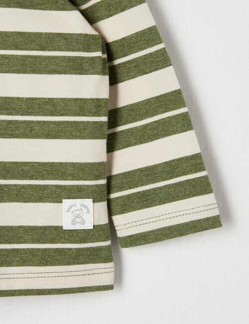 Teeny Weeny Stripe Long-Sleeve Tee, Pine product photo View 03 L