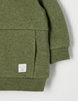 Teeny Weeny Fleece Crew Neck Sweatshirt, Pine Marle product photo View 02 S