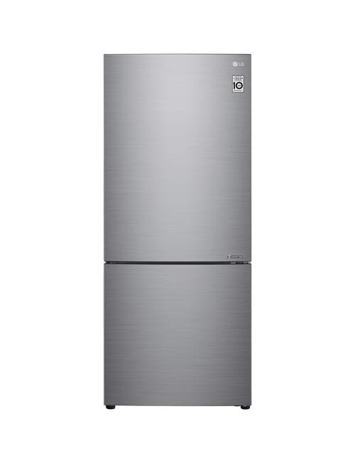 LG Electronics 420L Bottom Mount Fridge with Door Cooling, Stainless Steel, GB-455PL product photo