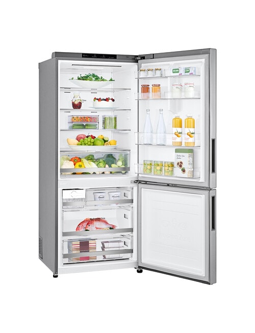 LG Electronics 420L Bottom Mount Fridge with Door Cooling, Stainless Steel, GB-455PL product photo View 05 L