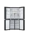 LG Electronics 506L Slim French Door Fridge with Ice & Water Dispenser, Matte Black, GF-L500MBL product photo View 02 S