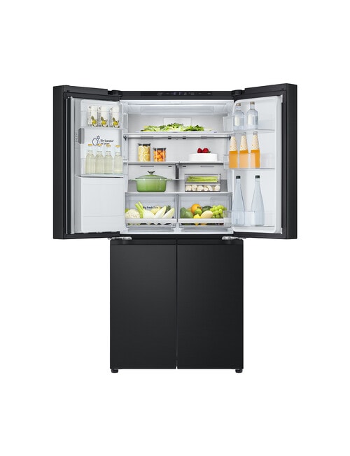 LG Electronics 506L Slim French Door Fridge with Ice & Water Dispenser, Matte Black, GF-L500MBL product photo View 05 L