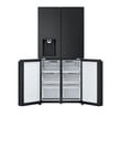 LG Electronics 506L Slim French Door Fridge with Ice & Water Dispenser, Matte Black, GF-L500MBL product photo View 06 S