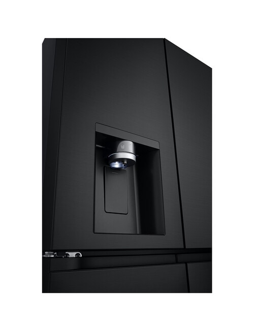 LG Electronics 506L Slim French Door Fridge with Ice & Water Dispenser, Matte Black, GF-L500MBL product photo View 10 L