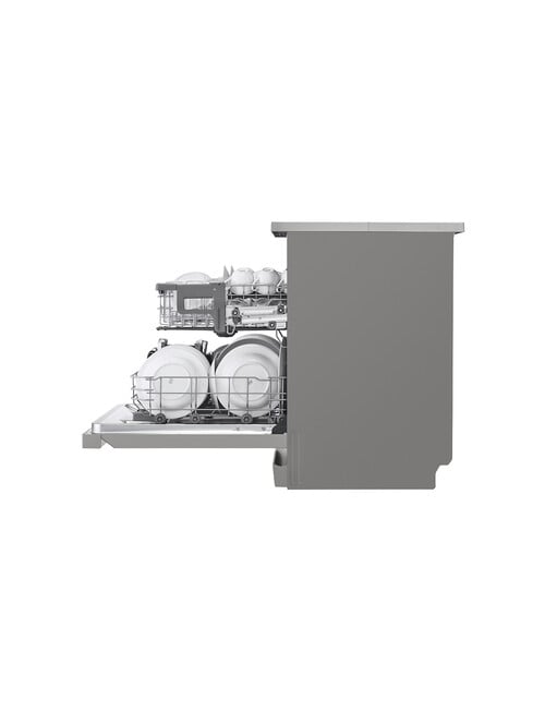 LG Electronics 14-Place Setting QuadWash Dishwasher, Platinum Steel, XD5B14PS product photo View 06 L