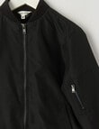 Mac & Ellie Bomber Jacket, Black product photo View 02 S