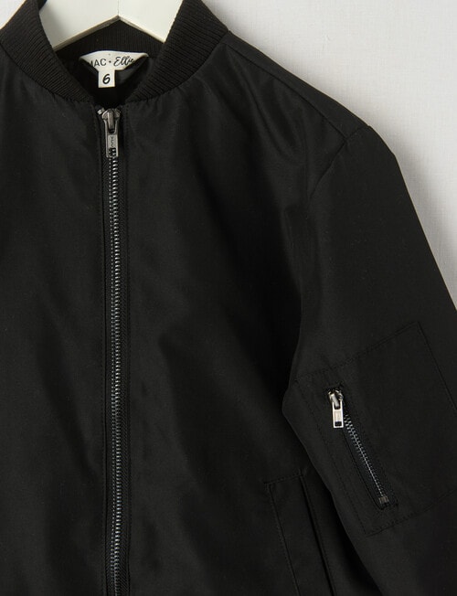 Mac & Ellie Bomber Jacket, Black product photo View 02 L