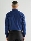 Chisel New Herringbone Long Sleeve Shirt, Navy product photo View 02 S