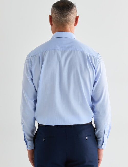 Chisel New Herringbone Long Sleeve Shirt, Light Blue product photo View 02 L