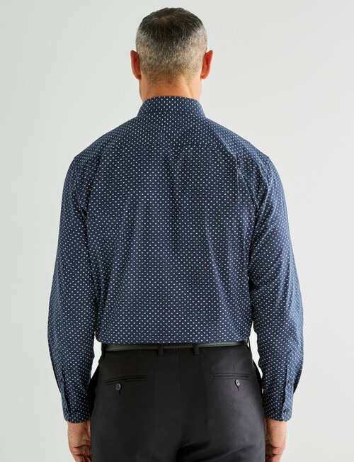 Chisel Rise Ditsy Long Sleeve Shirt, Navy product photo View 02 L