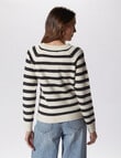 Vero Moda Doffy Blouse, Birch Stripe & Black product photo View 02 S