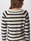 Vero Moda Doffy Blouse, Birch Stripe & Black product photo View 03 S