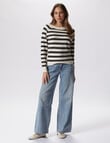 Vero Moda Doffy Blouse, Birch Stripe & Black product photo View 05 S