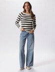 Vero Moda Doffy Blouse, Birch Stripe & Black product photo View 06 S