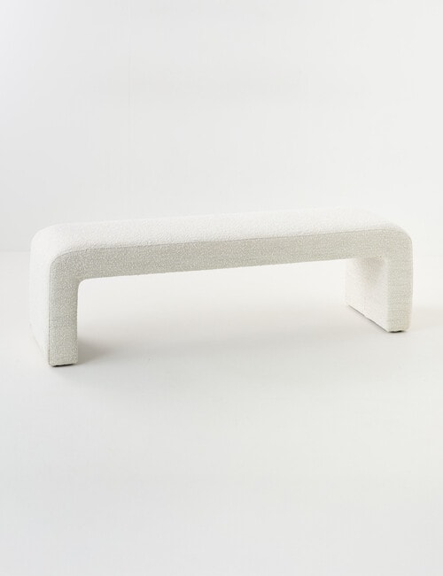 LUCA Furniture Samara Bench Long, Boucle Natural product photo