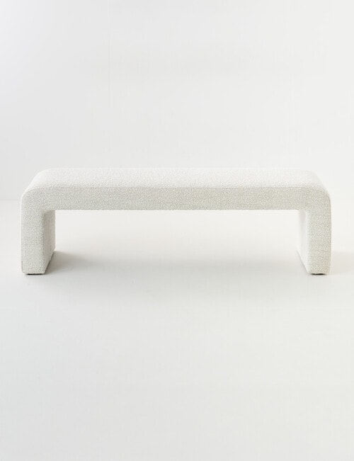 LUCA Furniture Samara Bench Long, Boucle Natural product photo View 02 L