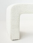 LUCA Furniture Samara Bench Long, Boucle Natural product photo View 04 S