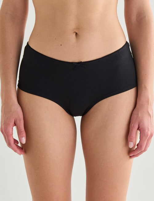 Lyric Cotton Lace Back Boyleg, Black, 8-18 product photo