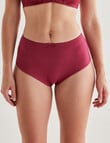 Lyric Cotton Lace Back Full Brief, Ruby, 8-18 product photo