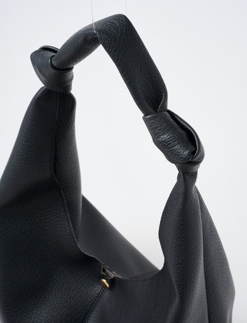 Whistle Accessories Knot Handle Tote Bag, Black product photo View 05 L