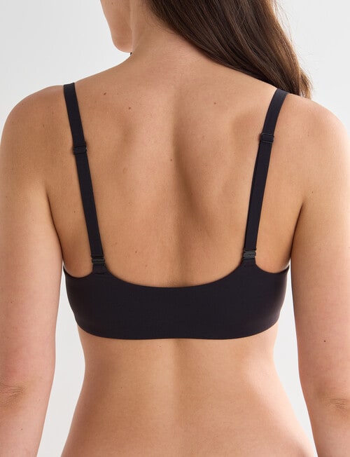 Lyric Front Fastening, Contour Bra, Black, A-D product photo View 02 L