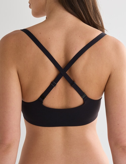 Lyric Front Fastening, Contour Bra, Black, A-D product photo View 03 L