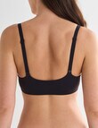 Lyric Front Fastening Contour Bra, Black, A-DD product photo View 02 S