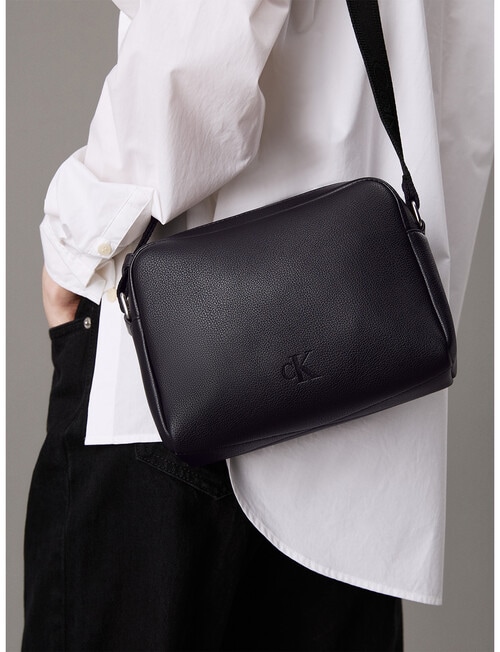 Calvin Klein Over Webbing Camera Bag, Black product photo View 05 L